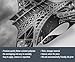 HYGIUID Eiffel Tower Mural French Architecture Wallpaper Romance Wall Mural Giant 3D Wallpaper Commercial Scale Coffee Shop Lounge Gallery (Non-self-Adhesive)