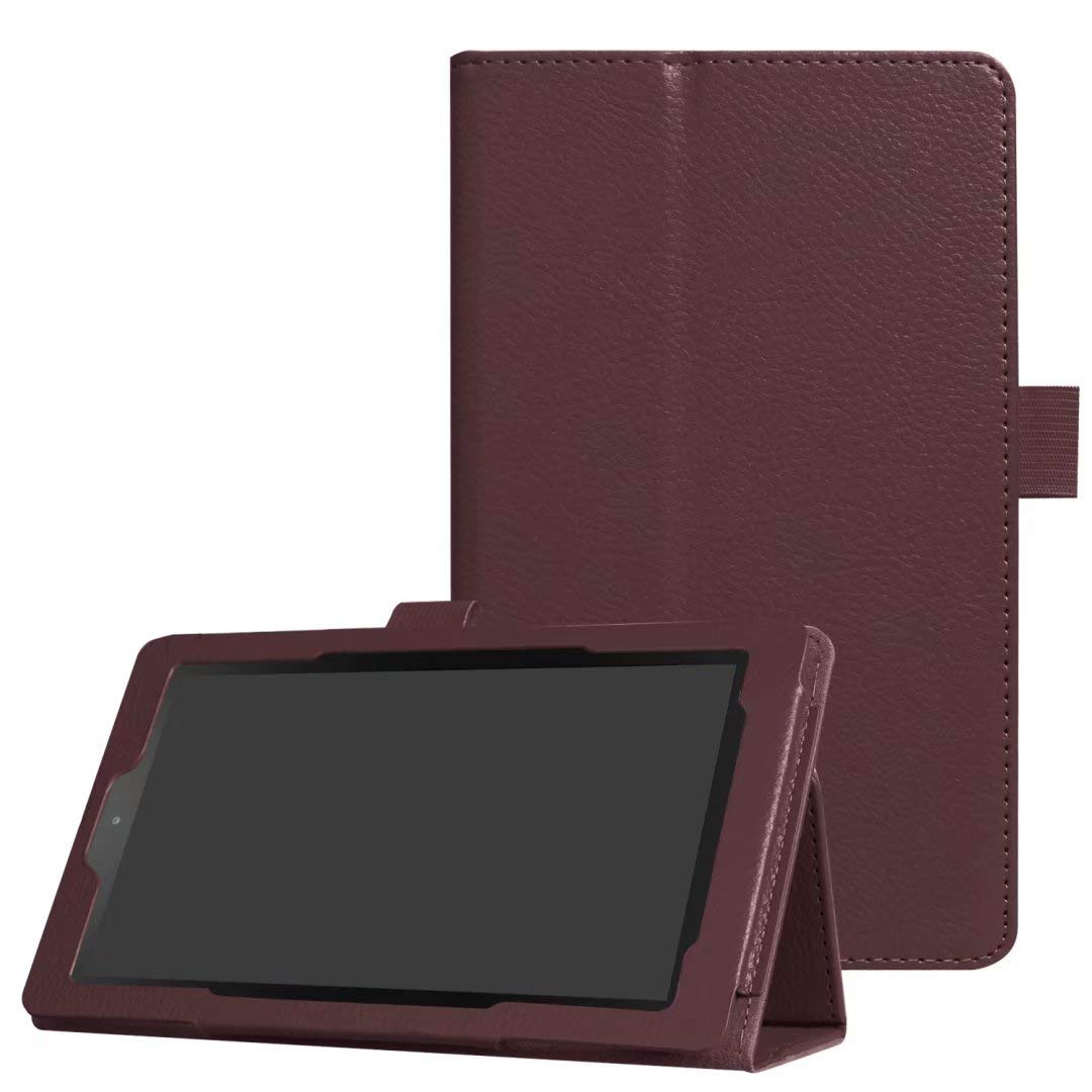 For Samsung Galaxy Tab S6 Lite P610 Embossed Smile Flip Tablet Leather Case (Brown - View #10