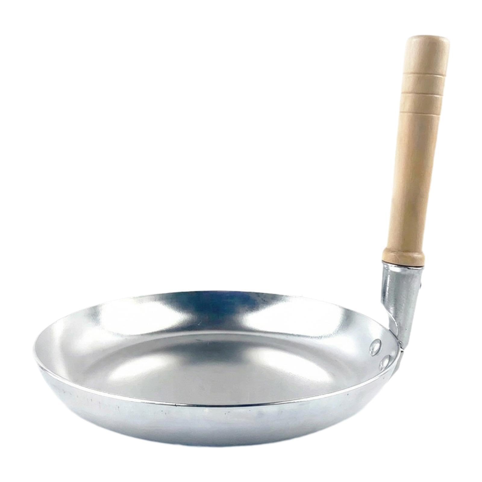 Poêle à frire 17cm en aluminium à fond plat avec poignée verticale ergonomique