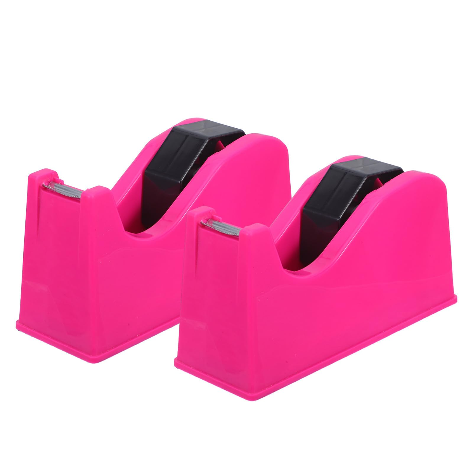 VICASKY 2 Pezzi Dispenser Nastro Adesivo da Tavolo con Taglierina Integrata, Base Antiscivolo e Compatibile con Pezzi 1" e 3", per Ufficio e Lavoro a Casa
