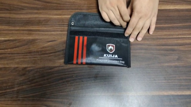 Bolsa Ignífuga 2000°F 12x9.5 Pulgadas - Impermeable, Para Dinero, Documentos Y Objetos De Valor, Con Cierre