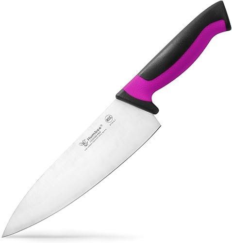Miniatura 30 de Cuchillo de chef de 10 pulgadas, hoja de acero inoxidable de alto carbono certificada NSF – Mango ergonómico codificado por colores, cuchillo de