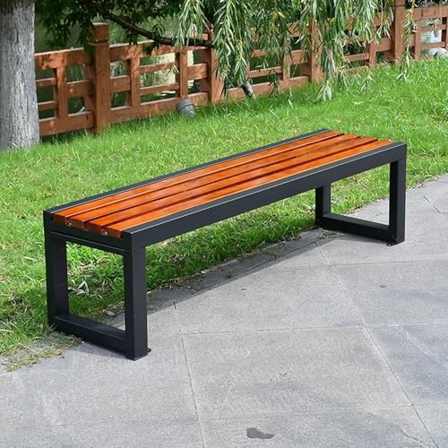 Banc de jardin 120cm assemblage facile et assise extérieure pour terrasse et parc