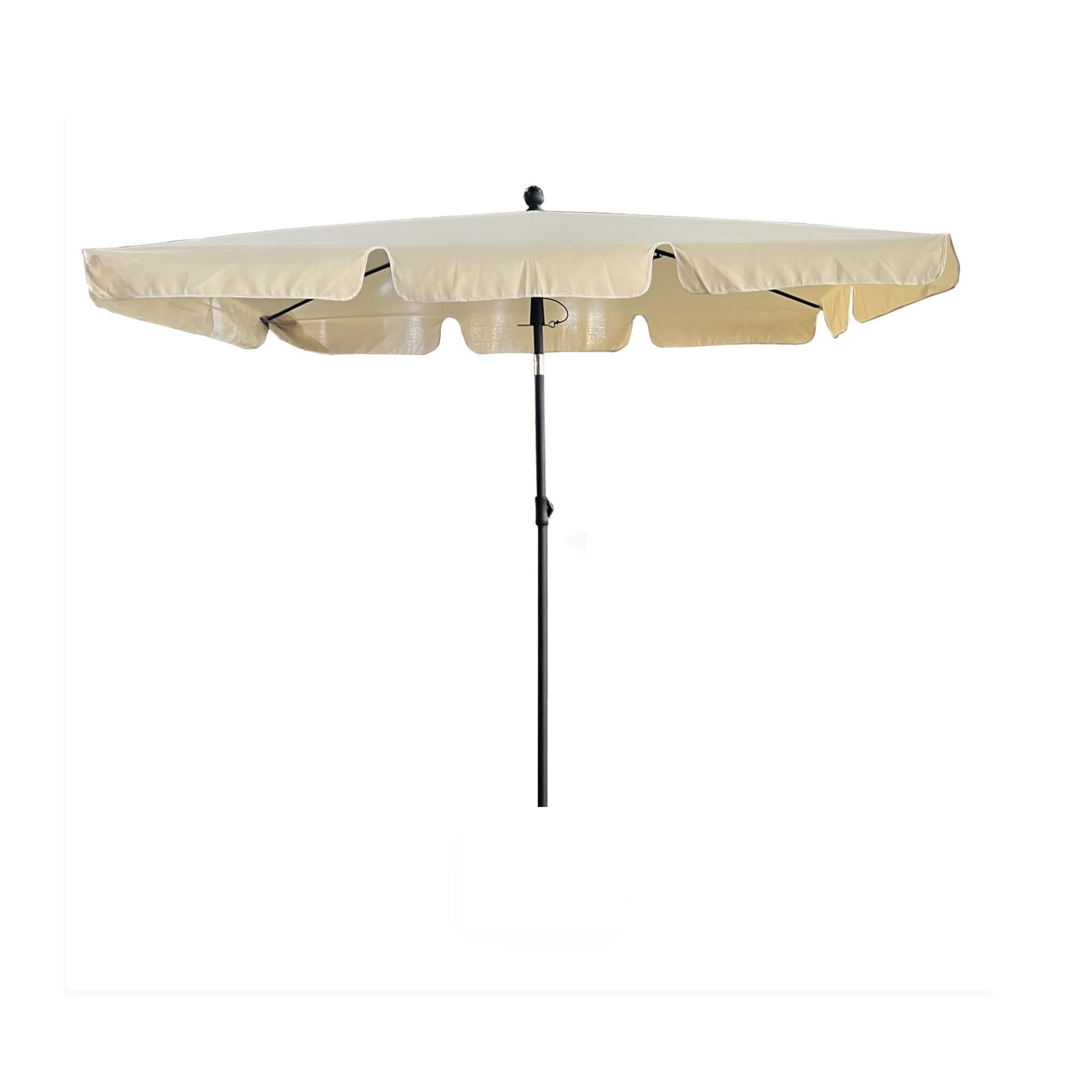 AKORD Ombrellone da Giardino Rettangolare FLOKS | 125x200x235 cm Inclinazione e altezza Regolabili | Ombrelloni da Spiaggia Esterno Balcone Terrazzo Antivento Impermeabile |