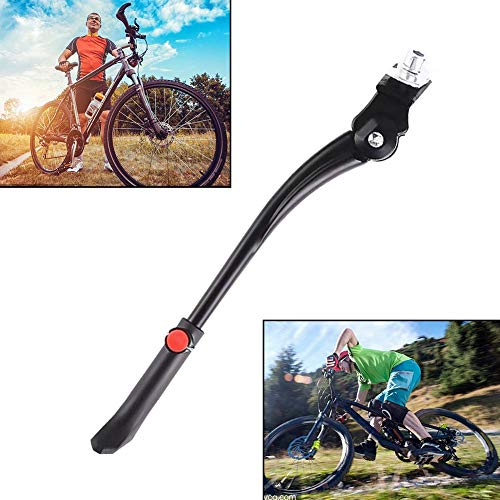 Bike Kickstand Adults- Adjustable Aluminium Alloy Bicycle Center Mount Kickstand Fit for 22\" 24\" 26\" 28\" Bike Kick Stand for Mountain Bike Road Bicycles Kickstand (red2)