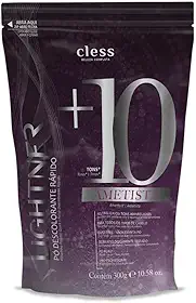 Pó Descolorante Lightner Ametista Clareia Até 10 Tons Com Pigmento Neutralizador Redução de Frizz Proteção e Hidratação Aroma Suave Para Todos os Tipos de Cabelo Embalagem 300g
