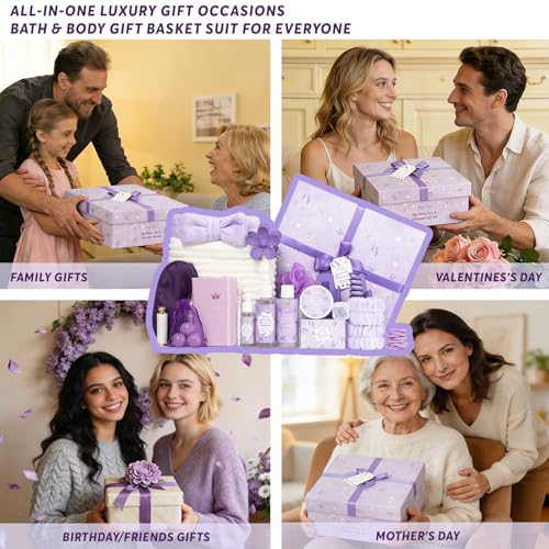 Image of Get Well Soon Gifts for Women, 33 Pcs XXL Bath and Body Gift, Skin Care Set, Self Care Gifts Set, Mother's Day, Birthday, Home Spa Kit, Holiday, Christmas, facial care kit for Mom Her Wife Girlfriend