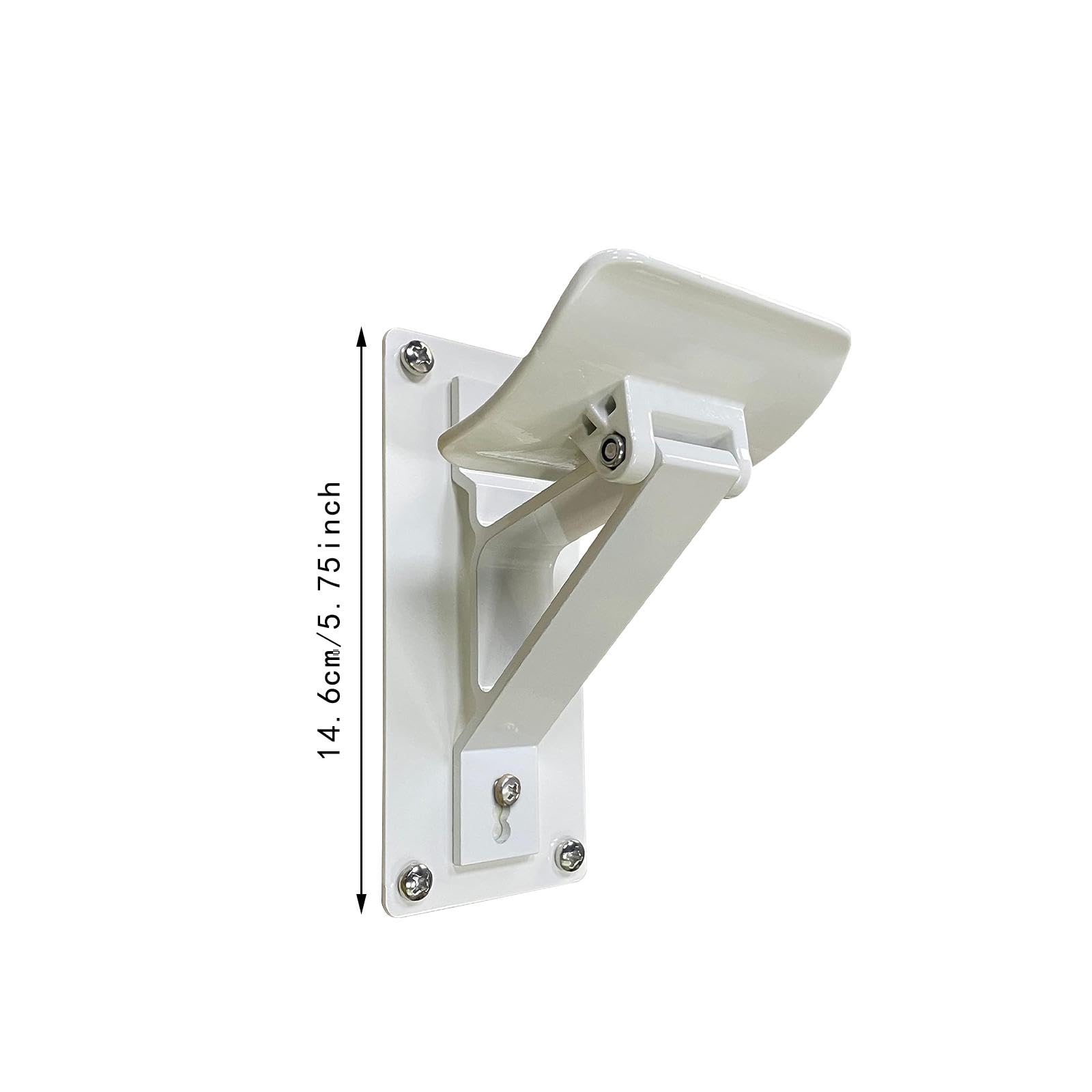 perfk Soporte de Soporte de Rodillo para toldo RV, fácil de Instalar para toldos retráctiles y manuales, Pieza de Repuesto, Fuerte Capacidad de Carga, Blanco