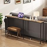 Lifewit 70.9' Mesa Consola Larga Estrecha con 2 Tomas de Corriente y Puertos USB para Salón, Mesa de Entrada para Pasillo...