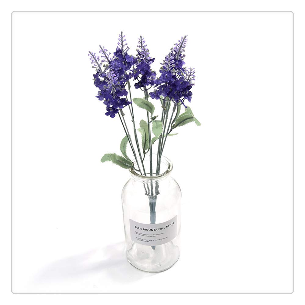 Fleurs Artificielles Romantique Lavande Décoration Soie Fleur Grain Simulation Décorative De Plantes Aquatiques 33cm