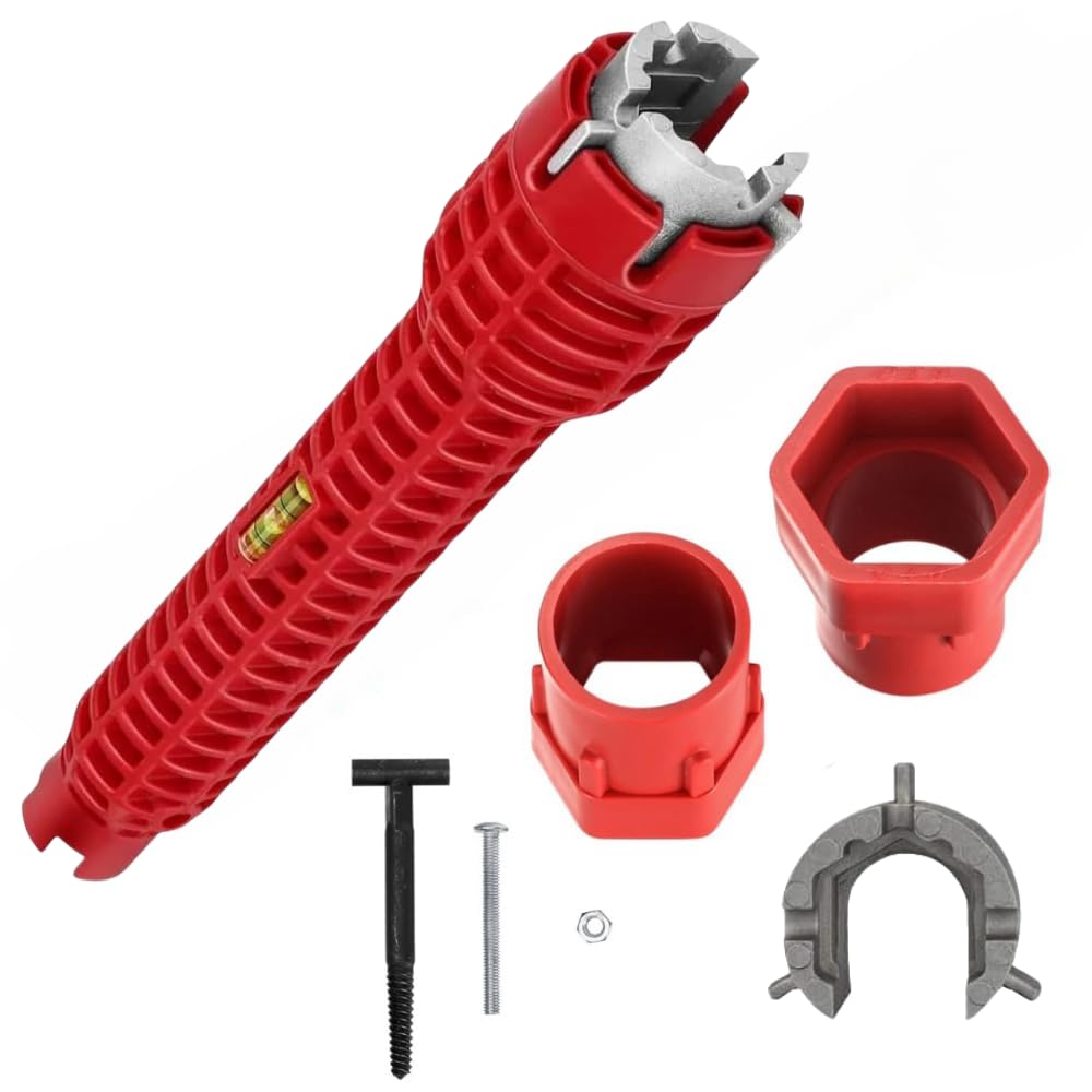 Pro Sink Faucet Wrench Installer Tool 8-in-1 Plumbing Repair Spanner 25.6cm