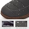 LongBay Men's Outdoor Slippers Memory Foam Camping shoes Nylon Non-Slip Indoor Outdoor Grey, 8 #2