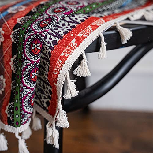 USTIDE Boho Hippie Retro Curtain 1Panel Ethnic mandala Light Filtering Curtain for Bedroom/Living Room,150x260cm - Image 4
