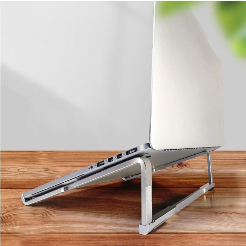Silver Book Stand Aluminum Alloy Reading Rack Silicone Holder