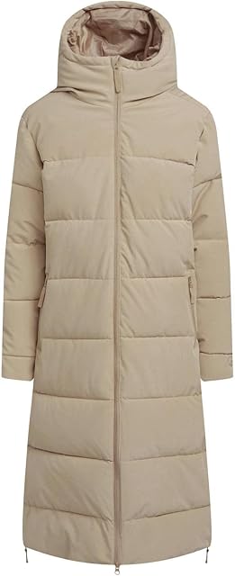 NORTH RIDGE Women's Roaming Long Line Padded Jacket with Cosy Hood, Stylish, Flattering Fit Long Line Padded Jacket, Women's Insulated Jacket, Women's Winter Coat