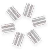FORIOT 6pcs 400 Points Mini Solderless Breadboard for Proto Shield Distribution Connection Block(...