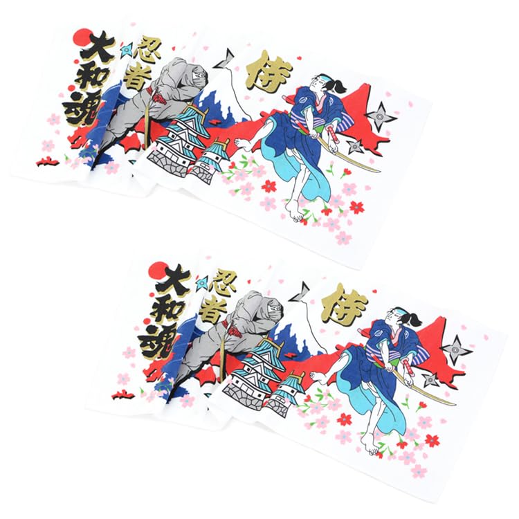 Amazon｜忍者 フェイスタオル 2点セット にんじゃ 日本 ニンジャ