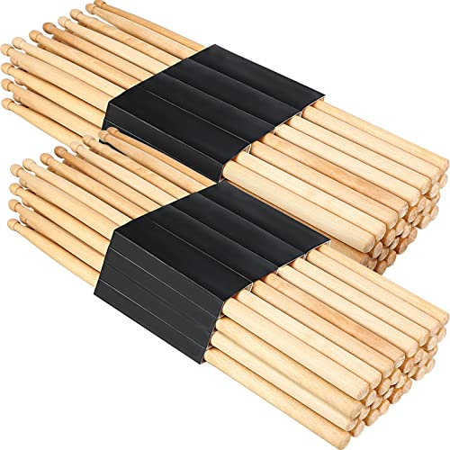 Boao 16 Pairs 7A Maple Drum Sticks Classic Maple Wood Drumsticks For Rock Kids Beginners Band Musical Instrument Percussion Accessories #TOP16