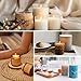 SAEUYVB Natural Soy Candle Wax for Candle Making, 10lb Bag, Premium Granular Soy Wax, 20 Cotton Candle Wicks, 20 Wick Stickers and 2 Centering Devices-Perfect as Christmas Home Decoration