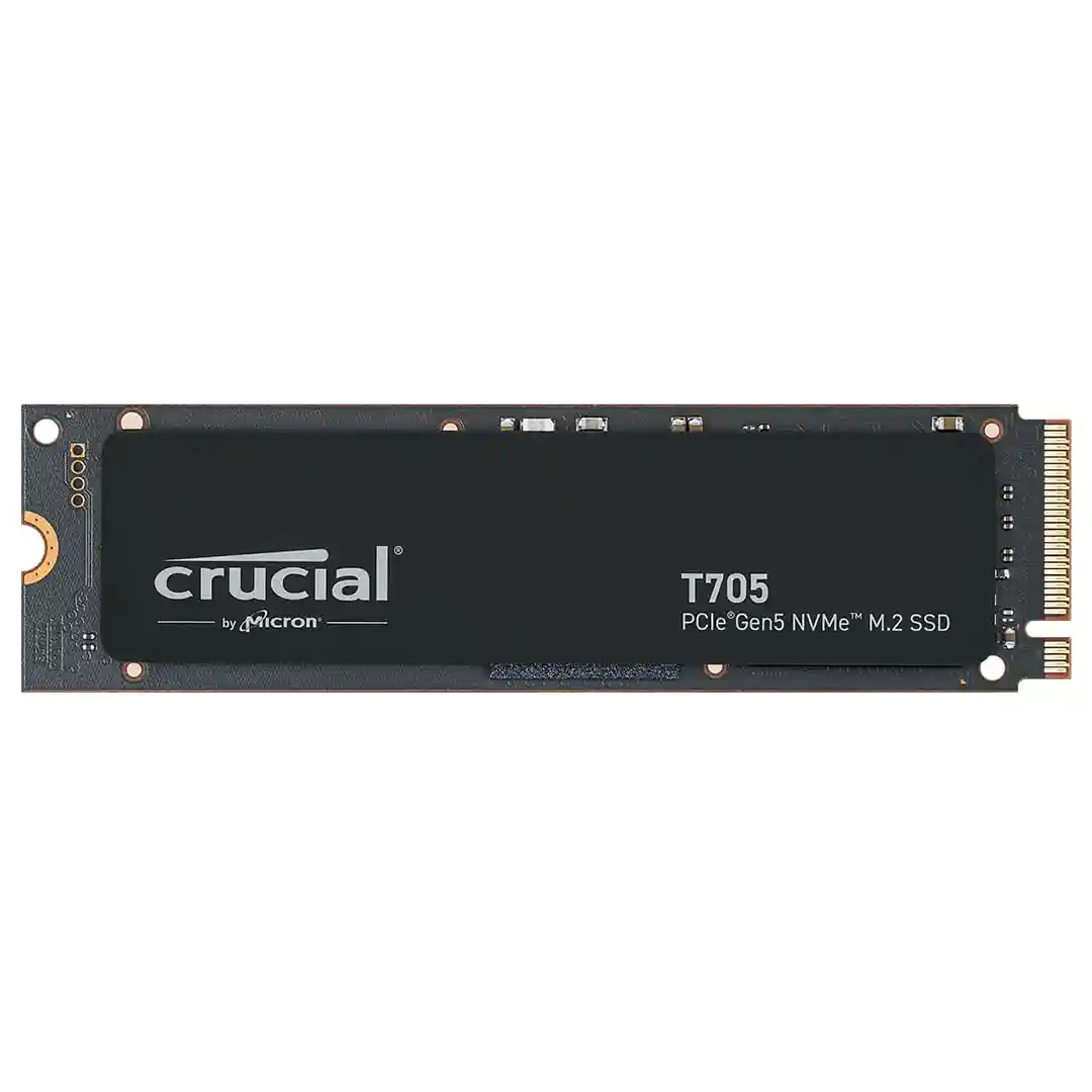 Crucial T705 2TB SSD PCIe Gen5 NVMe M.2, bis zu 14.500MB/s, Microsoft DirectStorage, PCIe 4.0 abwärtskompatibel, Interne Solid State Drive - CT2000T705SSD3