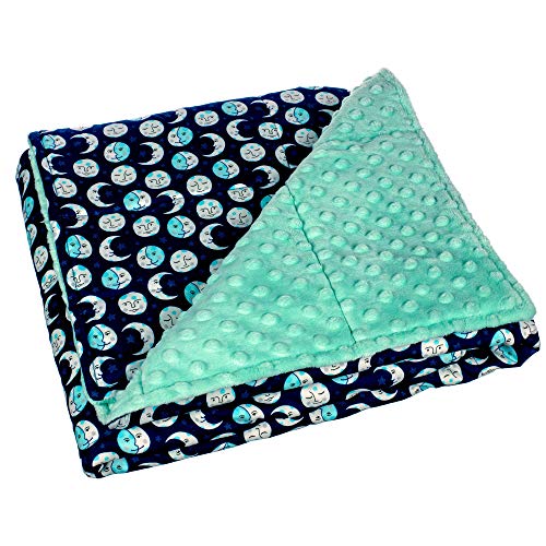 Calming Covers Weighted Blanket for Kids (6 lbs, 35 x 41, Good Night Moons)