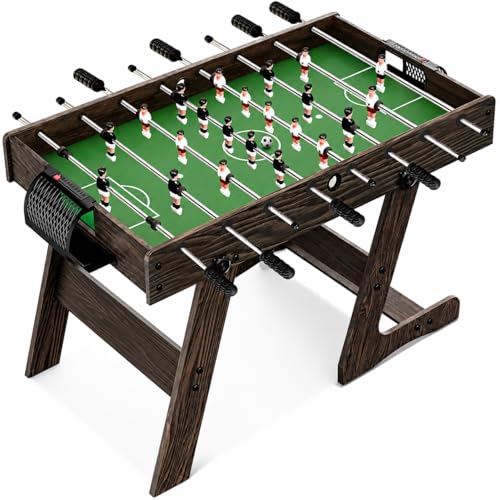 SereneLife Tischkicker Klappbar 110 cm – Kickertisch für...