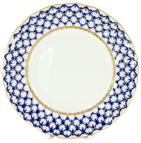 Lomonosov Imperial Porcelain Cobalt Net Tableware Teaware Collection (Tea Dessert Plate 7