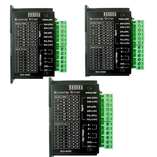 3PackTB6600 4A 9-42V Stepper Motor Driver CNC Controller, Stepper Motor Driver Nema tb6600 Single Axes Hybrid Stepper Motor for CNC