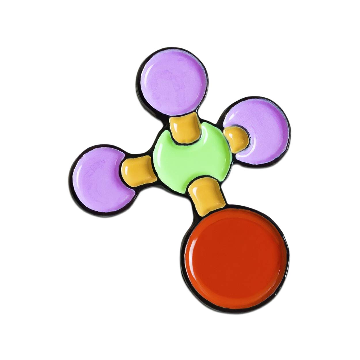 EvolveFISH Molecule Model Lapel Pin - [1" Tall]