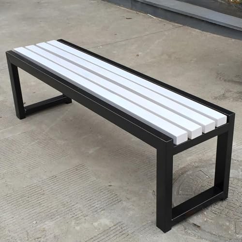 Banc de jardin d'extérieur design en bois noble pour une terrasse élégante