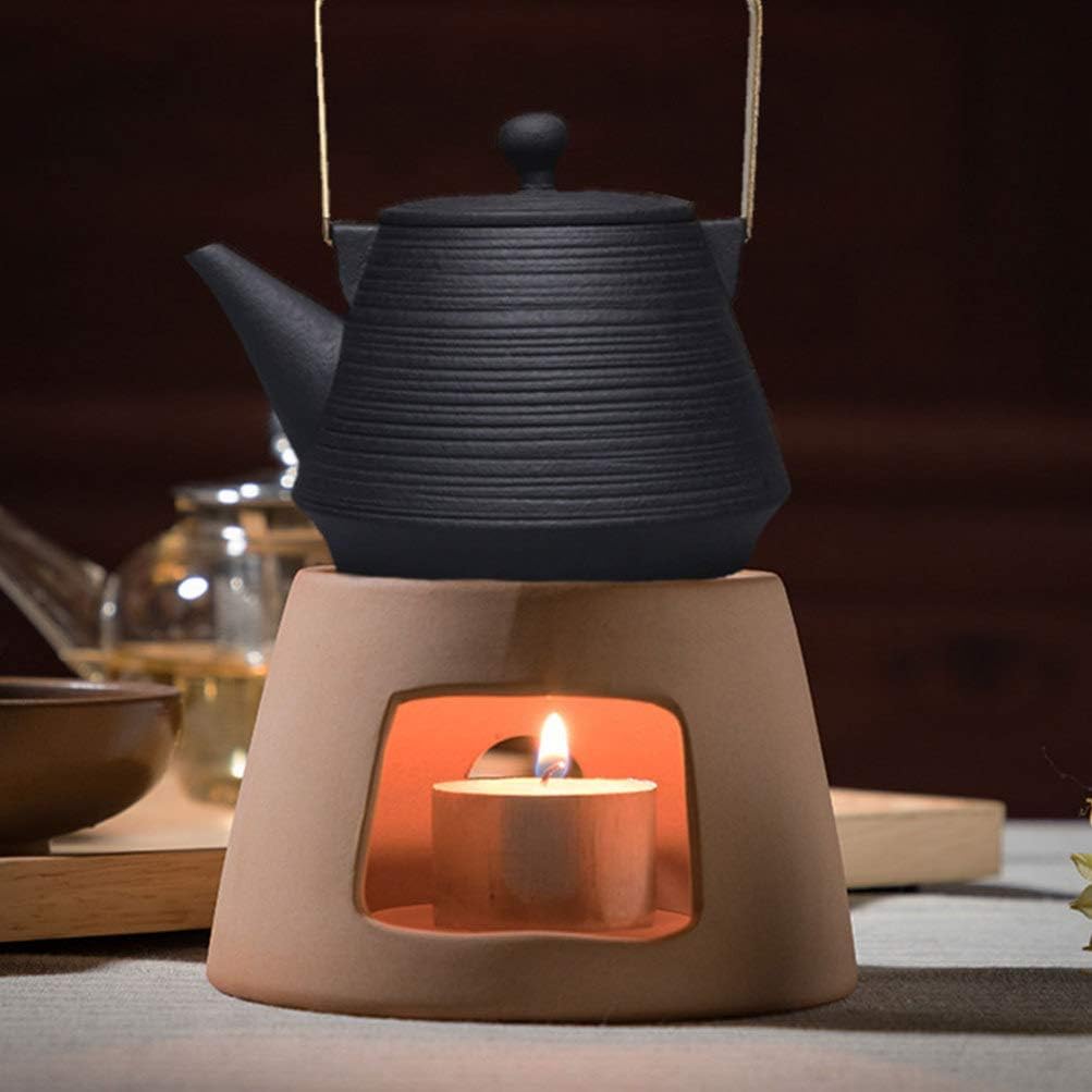 CALLARON Ceramic Heater Ceramic Teapot Warmer Tea Warmer Tealight Holder for Heating Tea Coffee and Milk Heatproof Dish Tealight Wax Warmer