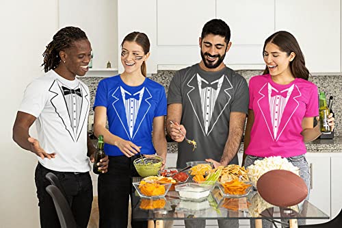 P&B Tuxedo White Funny Men's T-Shirt4
