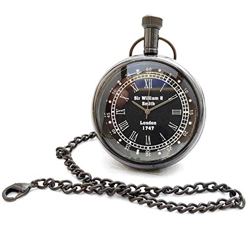Royal Gold Brass Antique Sir William & Smith 1747 Dial - Pocket Gandhi Watch Royal Look Indian Handicraft Premium Gift Item-image-1