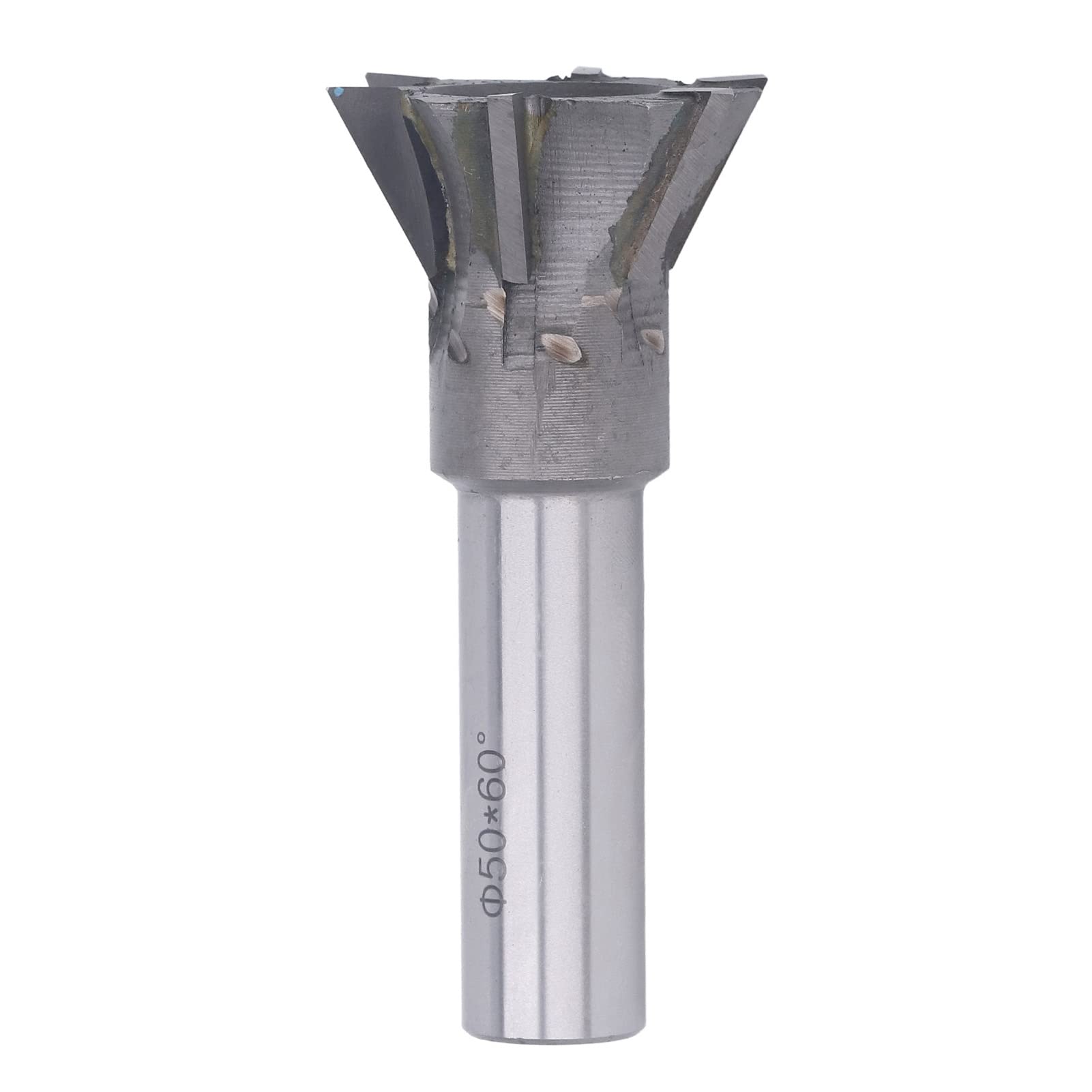 Fresa de Cola de Milano de 50 Mm, Fresa de Cola de Milano de Carburo Endurecido de Vástago Recto de 6 Flautas para Mecanizar Acero Inoxidable Y Otros Materiales