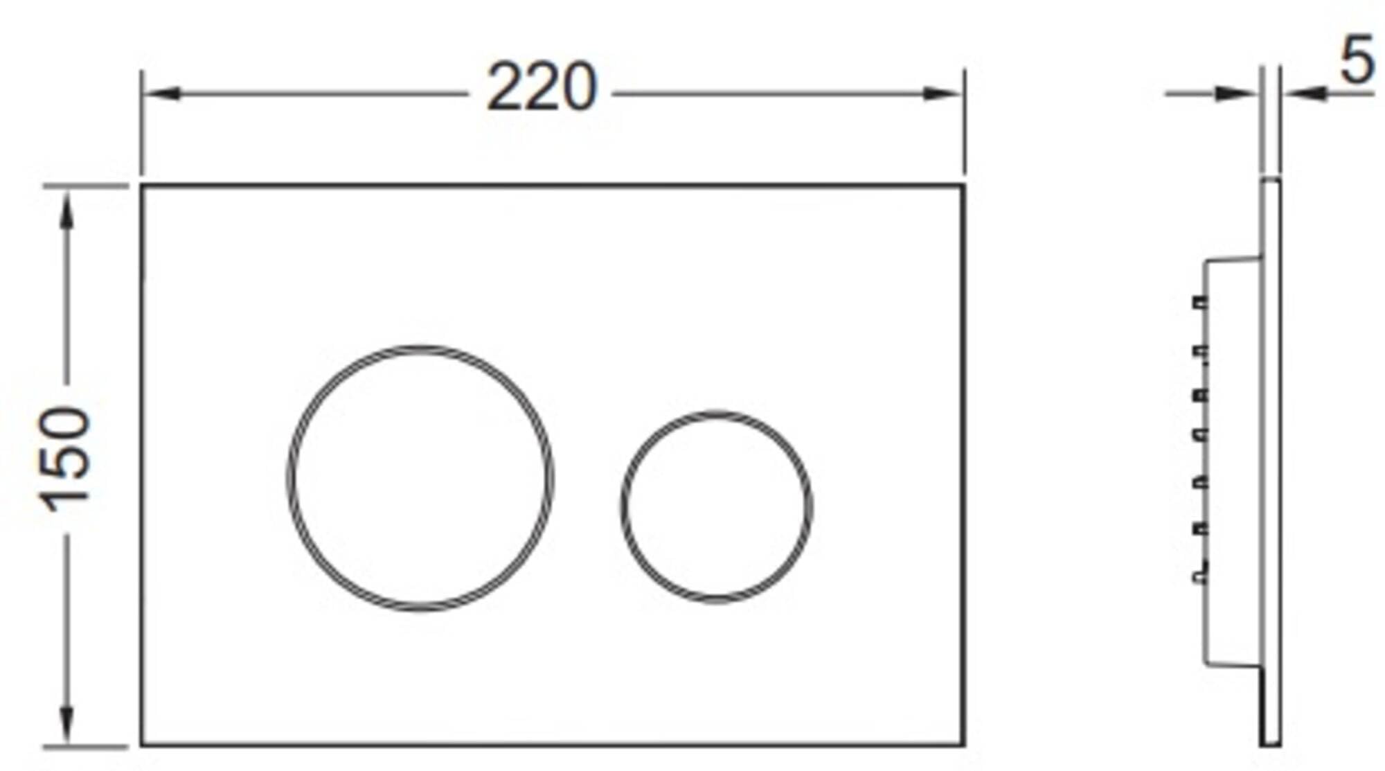 TECE x x, 22x15, Black