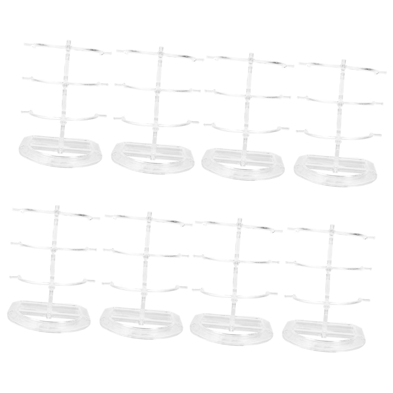 PRETYZOOM 8 Stk Brillenständer Sonnenbrillen-organizer-rack Brillenhalter Sonnenbrillen-organizer-ständer Glasständer Brillengestell Sonnenbrillen-präsentationsständer P.s Transparent
