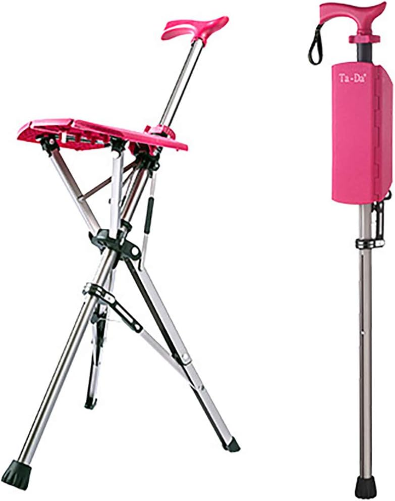 Step2Gold TaDa Chair Foldable Chair & Cane Stick (Roes Red) Amazon