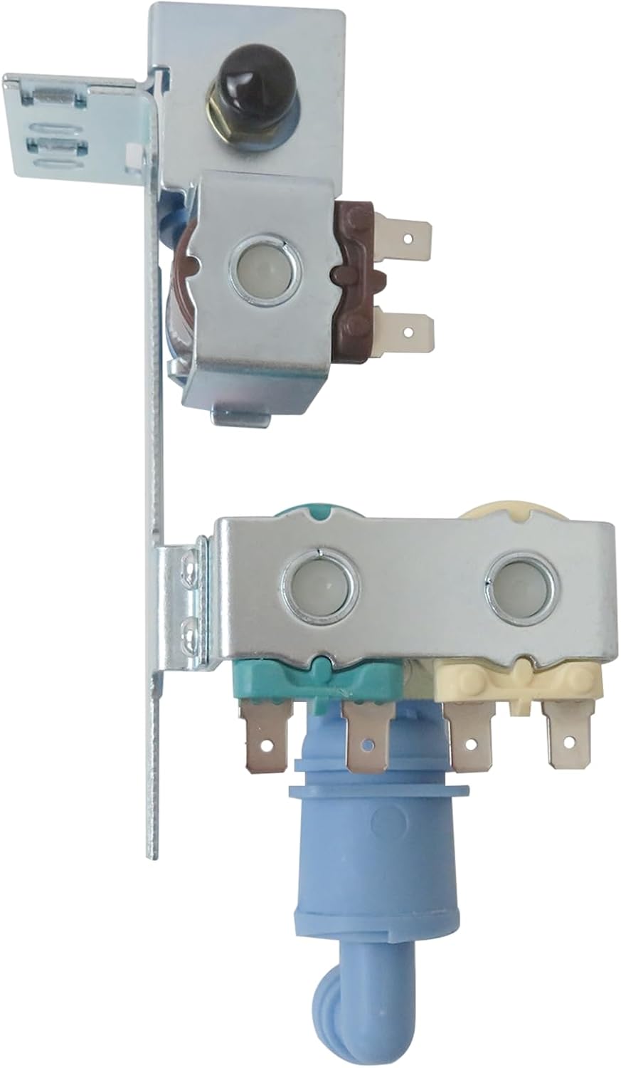 242252702 Refrigerator Water inlet Valve for Frigidaire FFSS2615TD2 FFSS2615TD3 FFSS2615TD4 FFSS2615TE0 FFSS2615TE1, Replaces K-76150, WV2702, 241636701, 240531101, 2692163