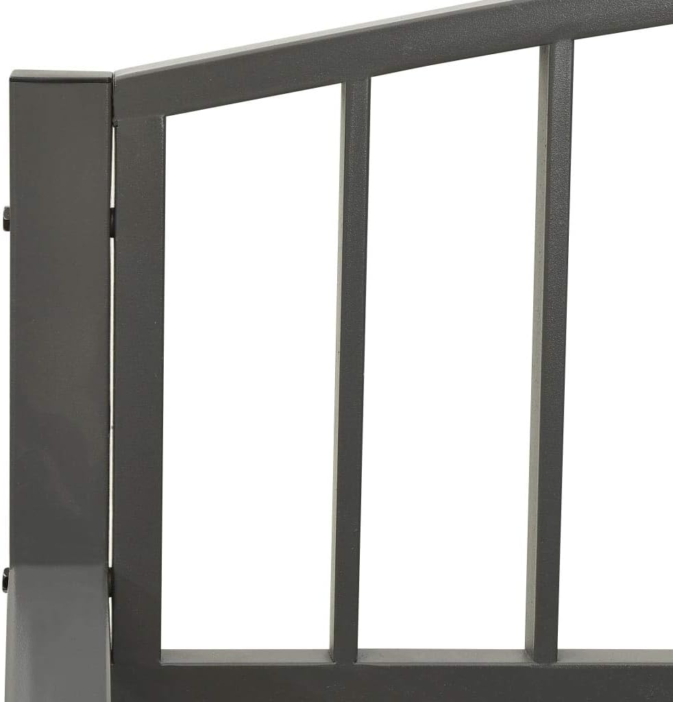 Patio Bench,Outdoor Bench,Garden Bench,Porch Chair,Park Bench,Lounge Bench,Comfortable Bench,Dining Bench,for Porch,Courtyard,Garden,Park,Backyard,Street,49.2" Steel Gray