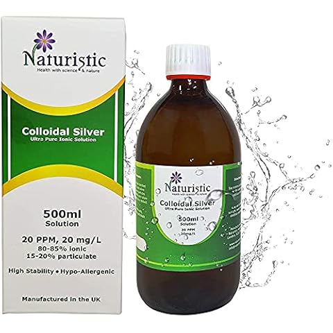 Colloidal Silver Water 500ml for Immune Support Cover