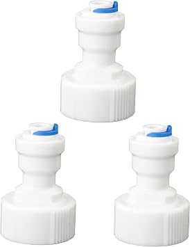 3/4 "internal screw straight through to 1/4" outer diameter push in quick connect, reverse osmosis water filter hose double joint, pre purifier, water purifier, FNPT internal thread plastic adapter