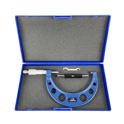 Micromètre extérieur cadre métal massif HFS outil mesure mécanique rectifiée 4-12,7cm