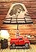 Ebros Vintage Classic Old Fashioned Big Red Pickup Truck by Rural Gas Pump Desktop Table Lamp 18.75