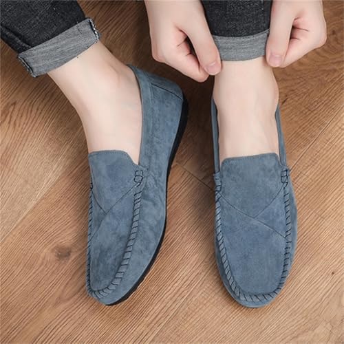 Men's Premium Suede Penny Loafers Comfortable Slip On Leather Shoes for Business Casual Driving Everyday Comfort3
