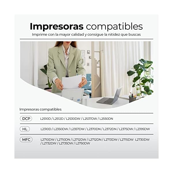 TONER PACK TN2420 Compatible para Brother TN2420 Cartuchos de tóner para impresora laser Brother (2 Unidades) - Imagen 3