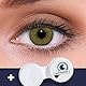 LENZOTICA 2 Stück (1 Paar), Sehr stark natürlich deckende braune Kontaktlinsen farbig NATURAL HAZEL + Behälter, DIA 14.00, mit Stärke, 3 Monatslinsen, mit Sehstärke, -3.50 Dioptrien, Soft Lens
