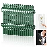 QFGasre 15 Pairs Green Floral Boutonniere Magnets, Floral Magnets Clips Corsage Pin Magnetic Brooches Corsage Fasteners Business Buttonhole for Handmade Wedding Bride Corsage Making Accessories