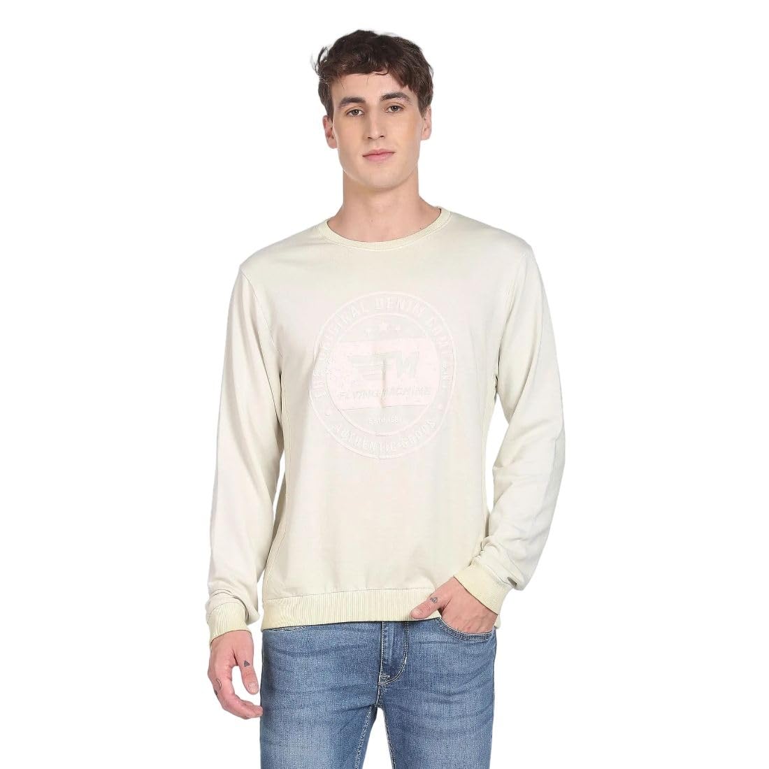 flying machine Men's Regular Fit Sweatshirt| Printed-picture-55
