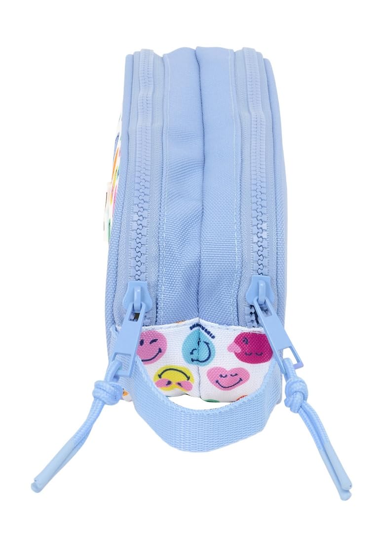 SMILEY WORLD JOYFUL, Double Pencil Case, Recyclable Fabric, Children's Pencil Case, Child - Image 3