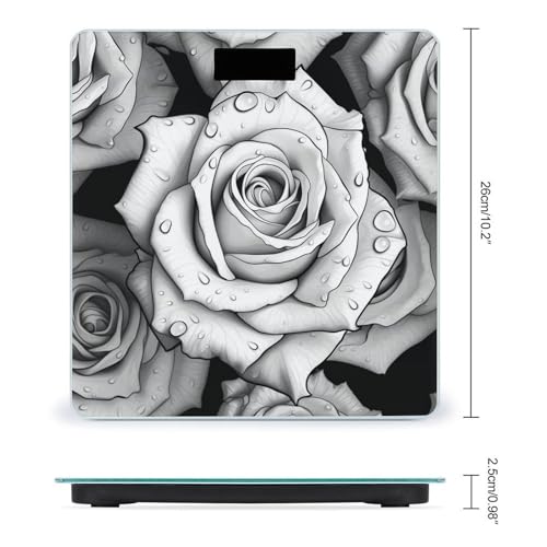 Báscula Digital de Baño con Pantalla LCD y Superficie de Vidrio Templado miniatura 2
